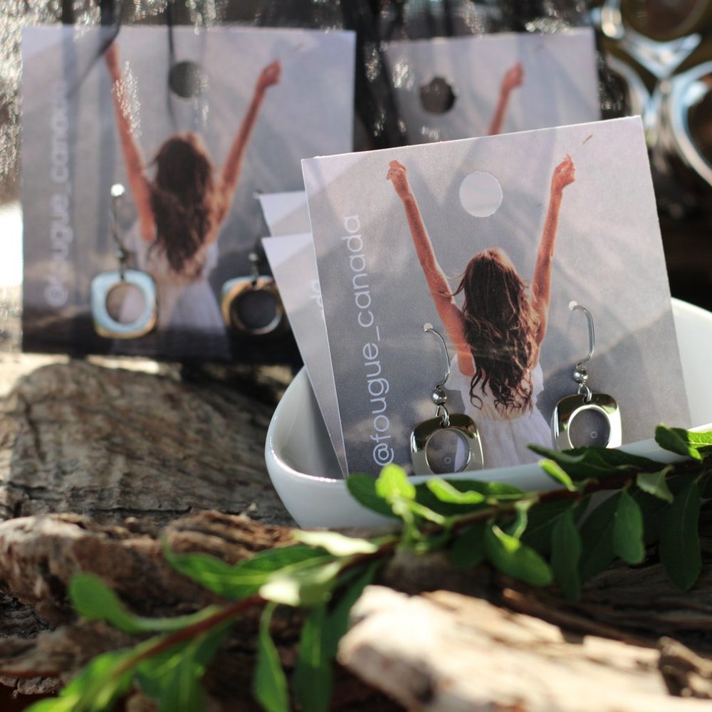 Earrings / 100% high-quality stainless steel / hypoallergenic and waterproof - Picture 4 of 4